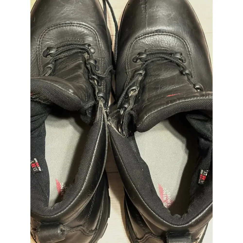 Red Wing Black Leather Safety Toe EH Waterproof Men’s Work Boots 6680 Size 12D